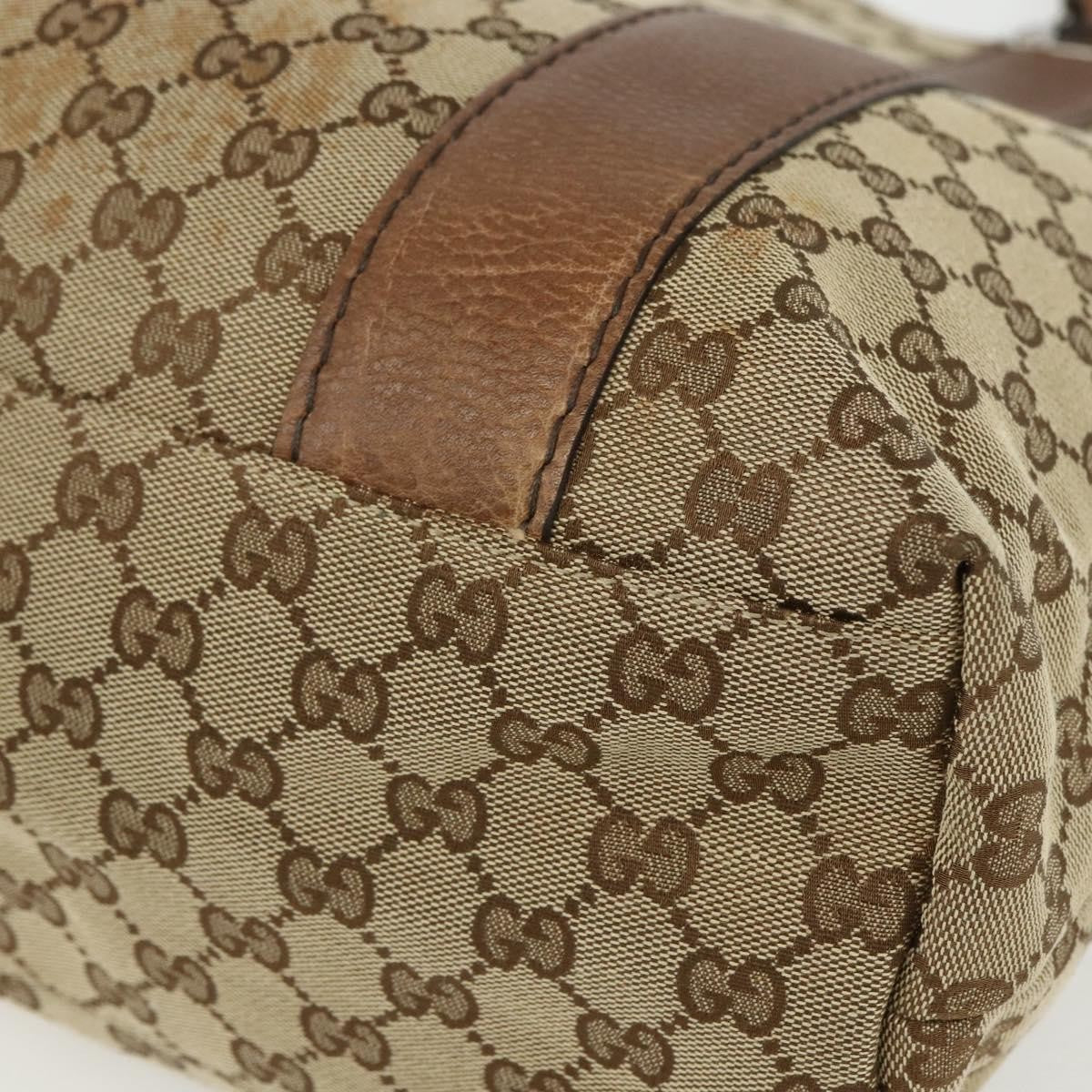 Gucci Bamboo Bar Gg Canvas Beige Canvas Tote Bag Bag (Pre-Owned)