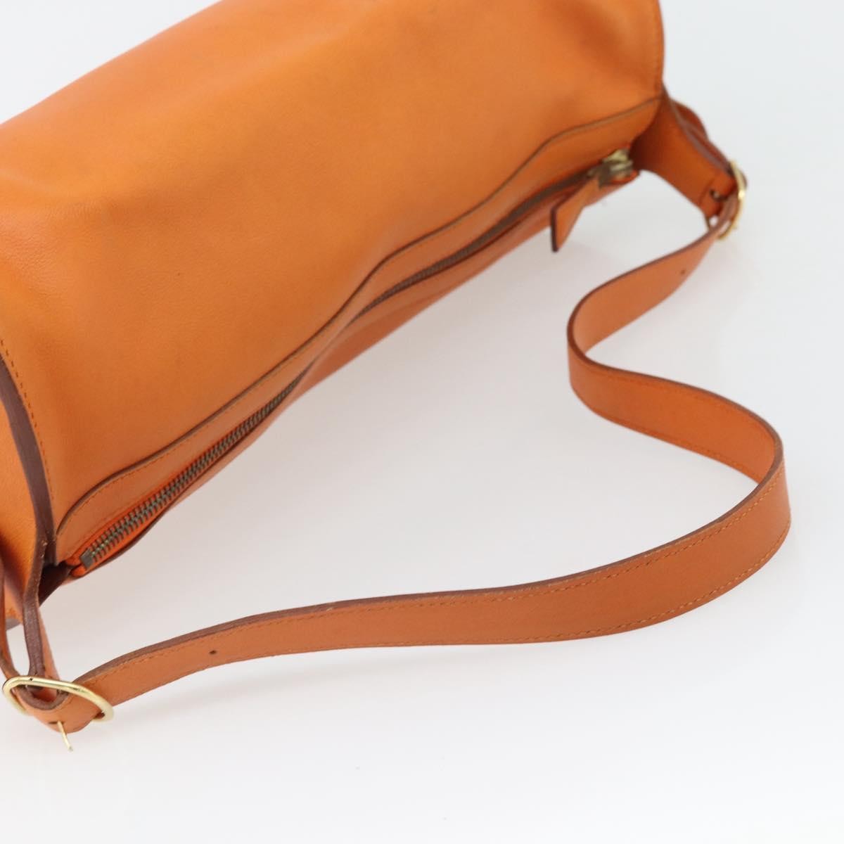 Hermes Sac Doremi Leather Orange Leather Shoulder Bag Bag (Pre-Owned)