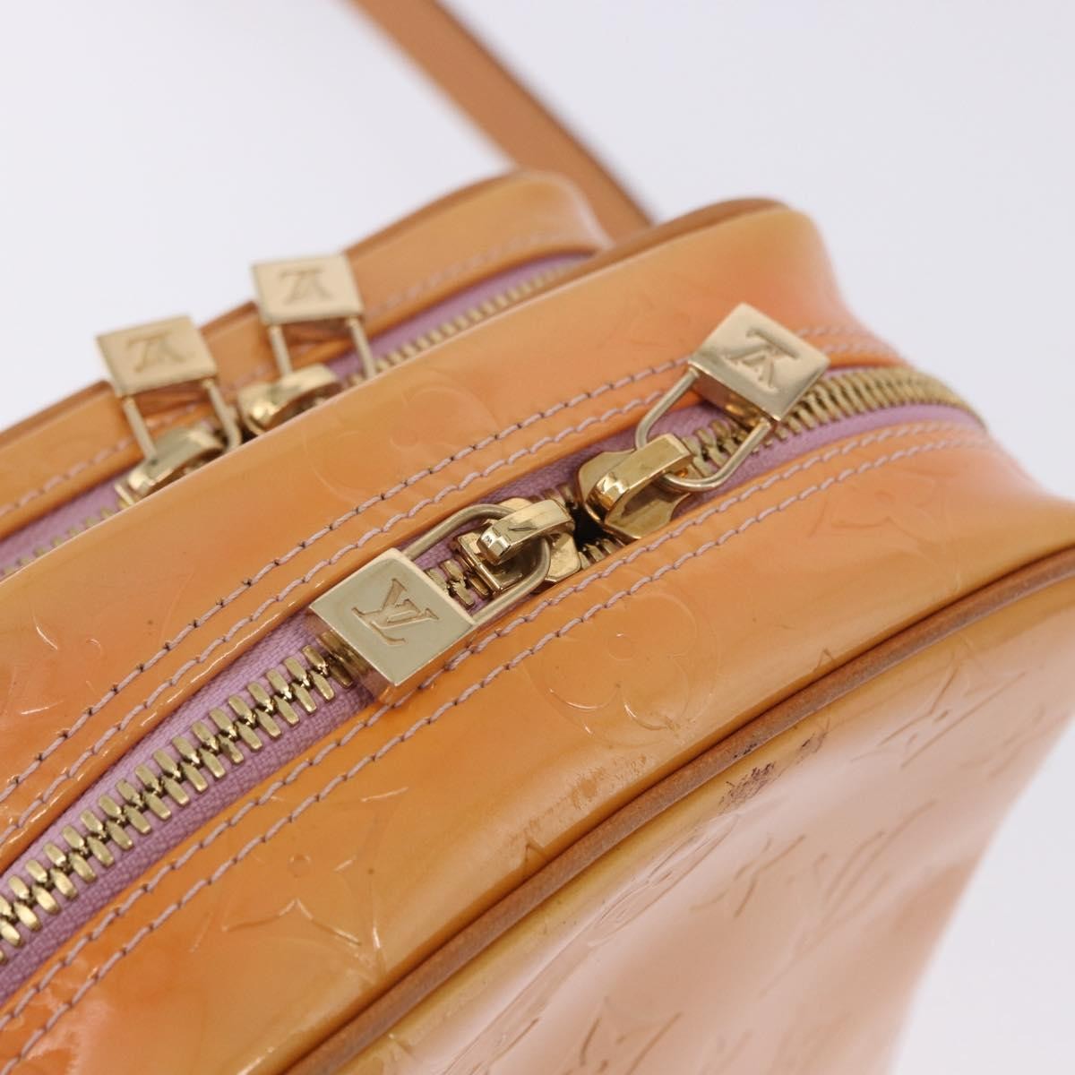 Louis Vuitton Wooster Monogram Vernis Yellow Patent_Leather Shoulder Bag Bag (Pre-Owned)