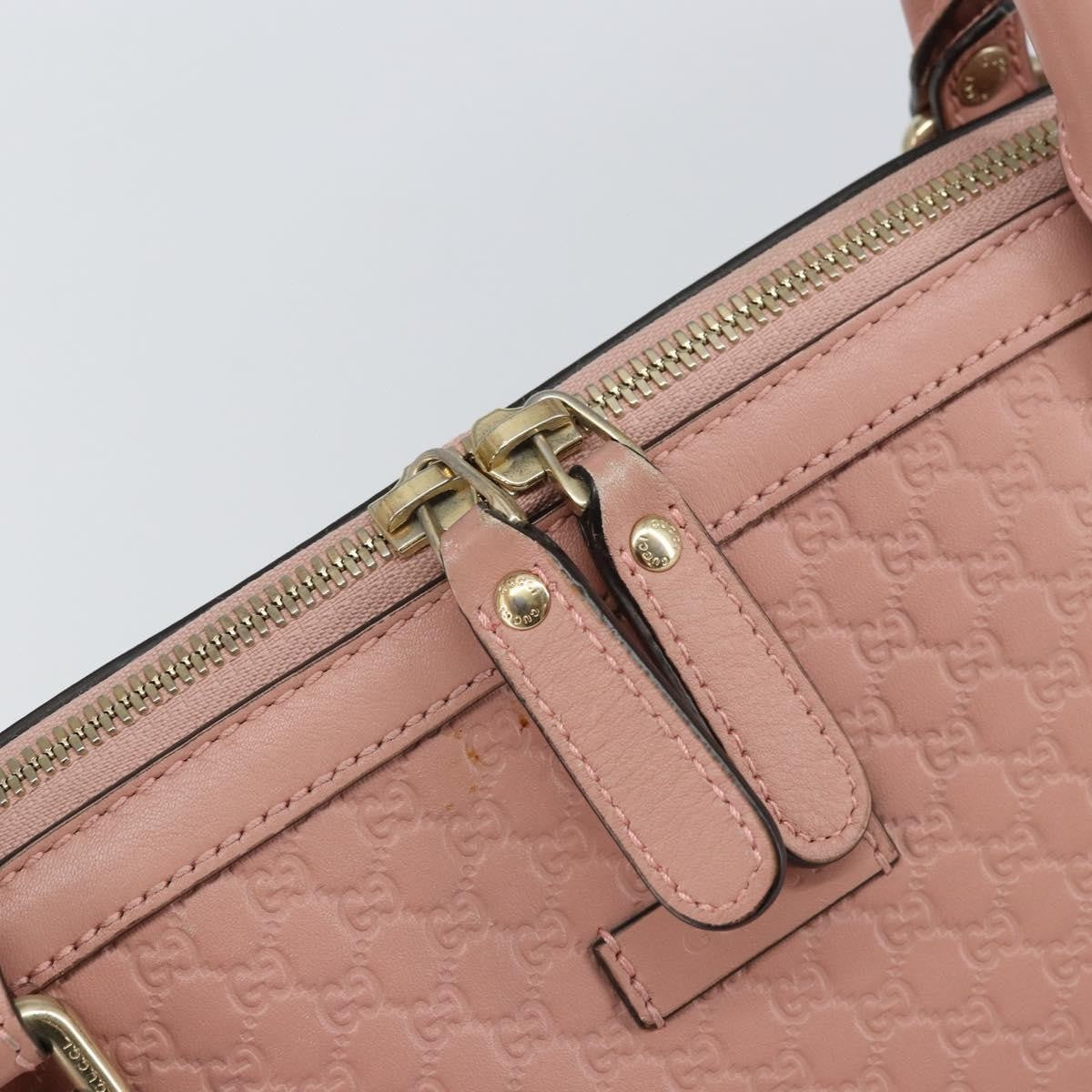 Gucci Britt Convertible Dome Satchel Microguccissima Leather Pink Leather Tote Bag Bag (Pre-Owned)