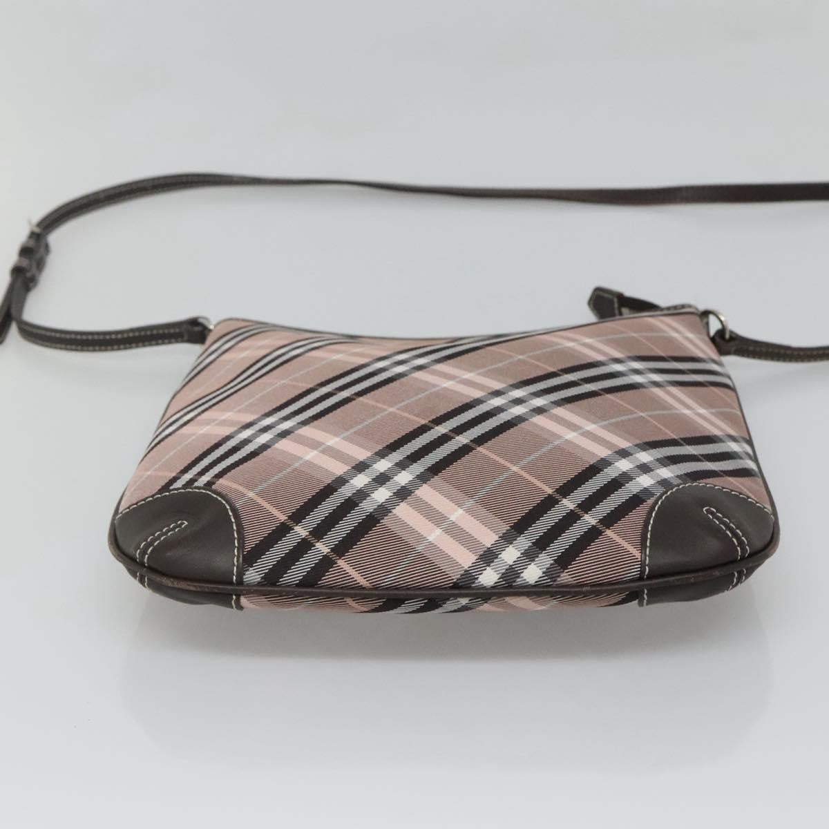 Burberry Nova Check Blue Label Canvas Pink Canvas Shoulder Bag Bag (Pre-Owned)