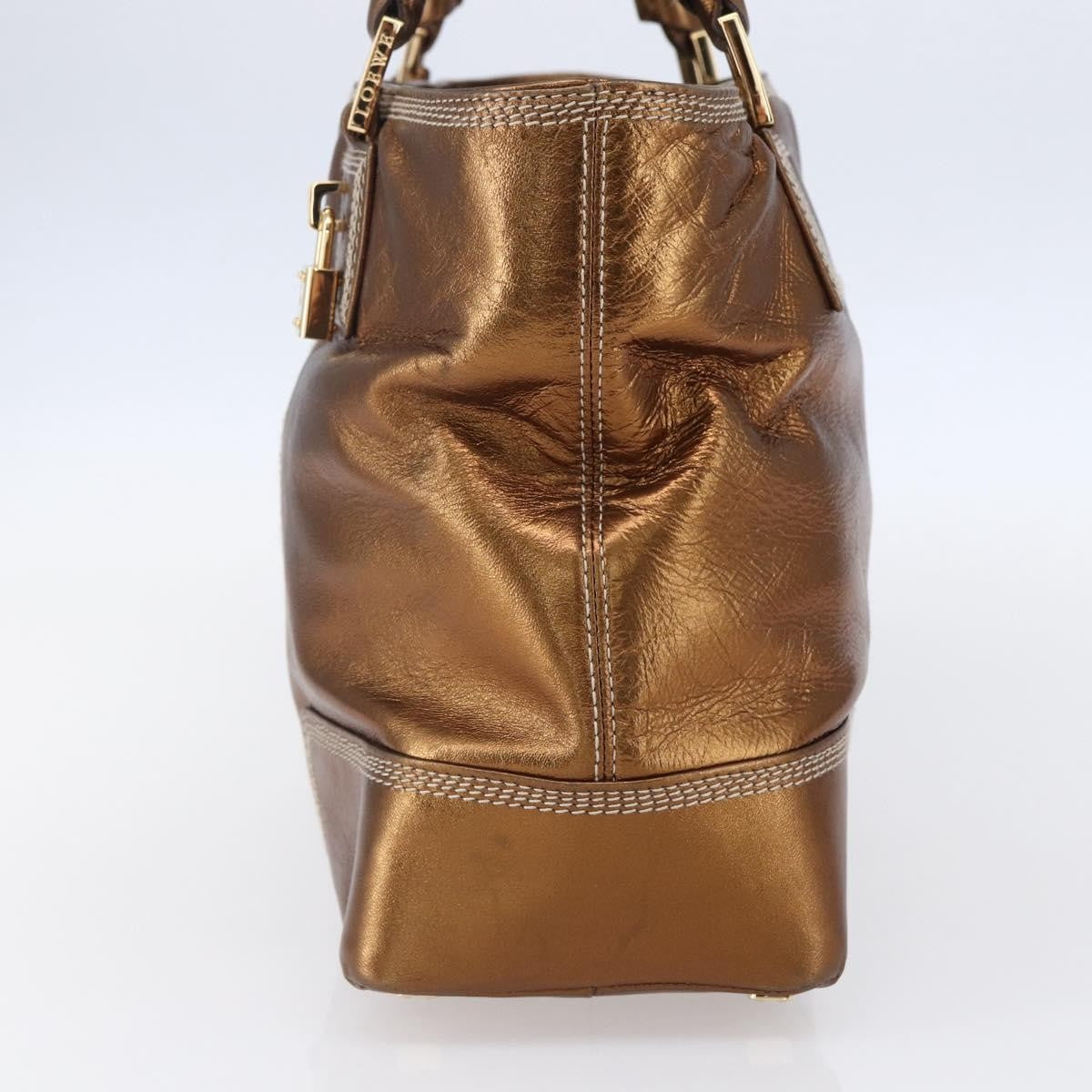 Loewe Vintage Anagram Tote Leather Metallic Leather Tote Bag Bag (Pre-Owned)