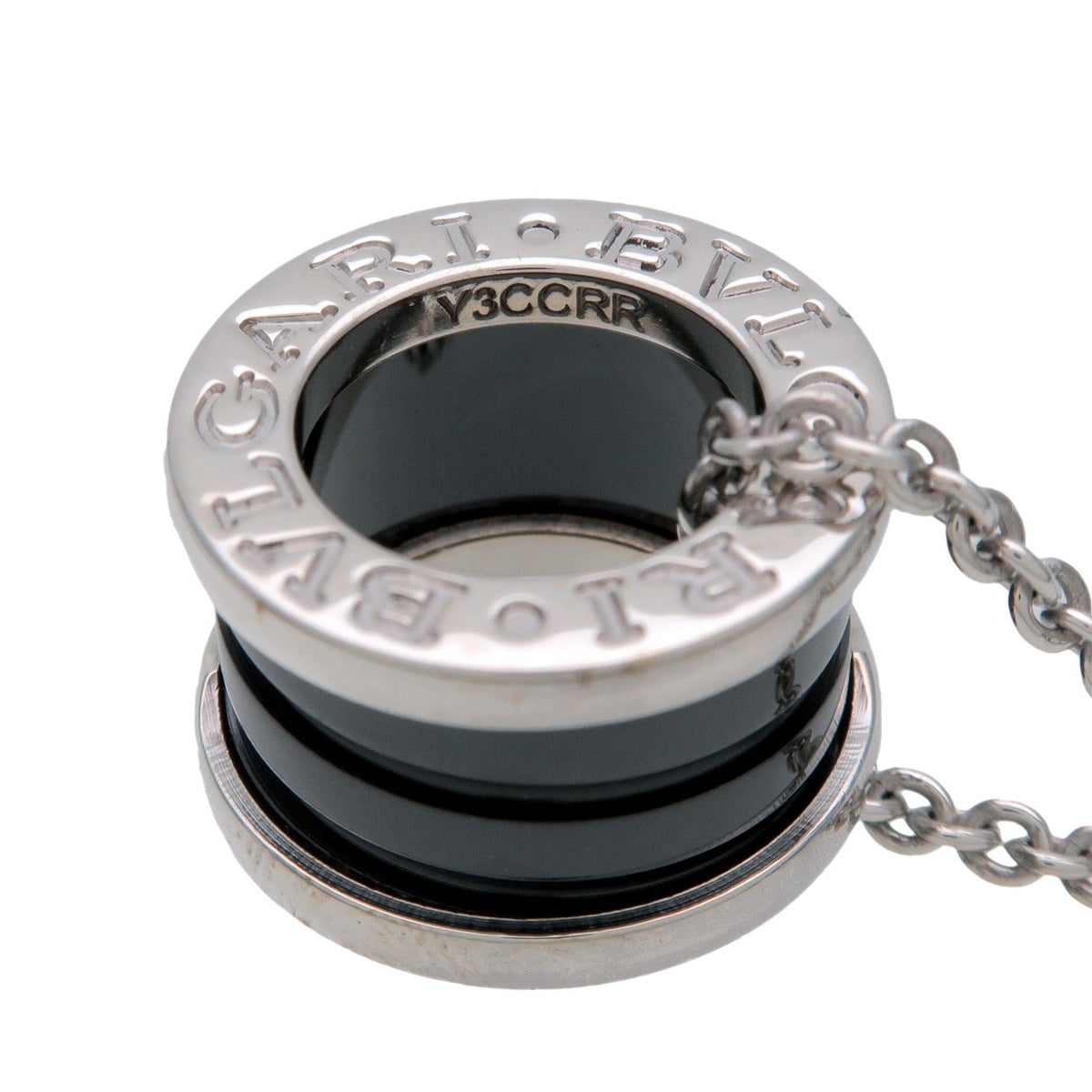 Bvlgari B.Zero1 Save The Children Pendant Sterling Silver With Ceramic Silver Sterling_Silver Necklace Jewelry (Pre-Owned)