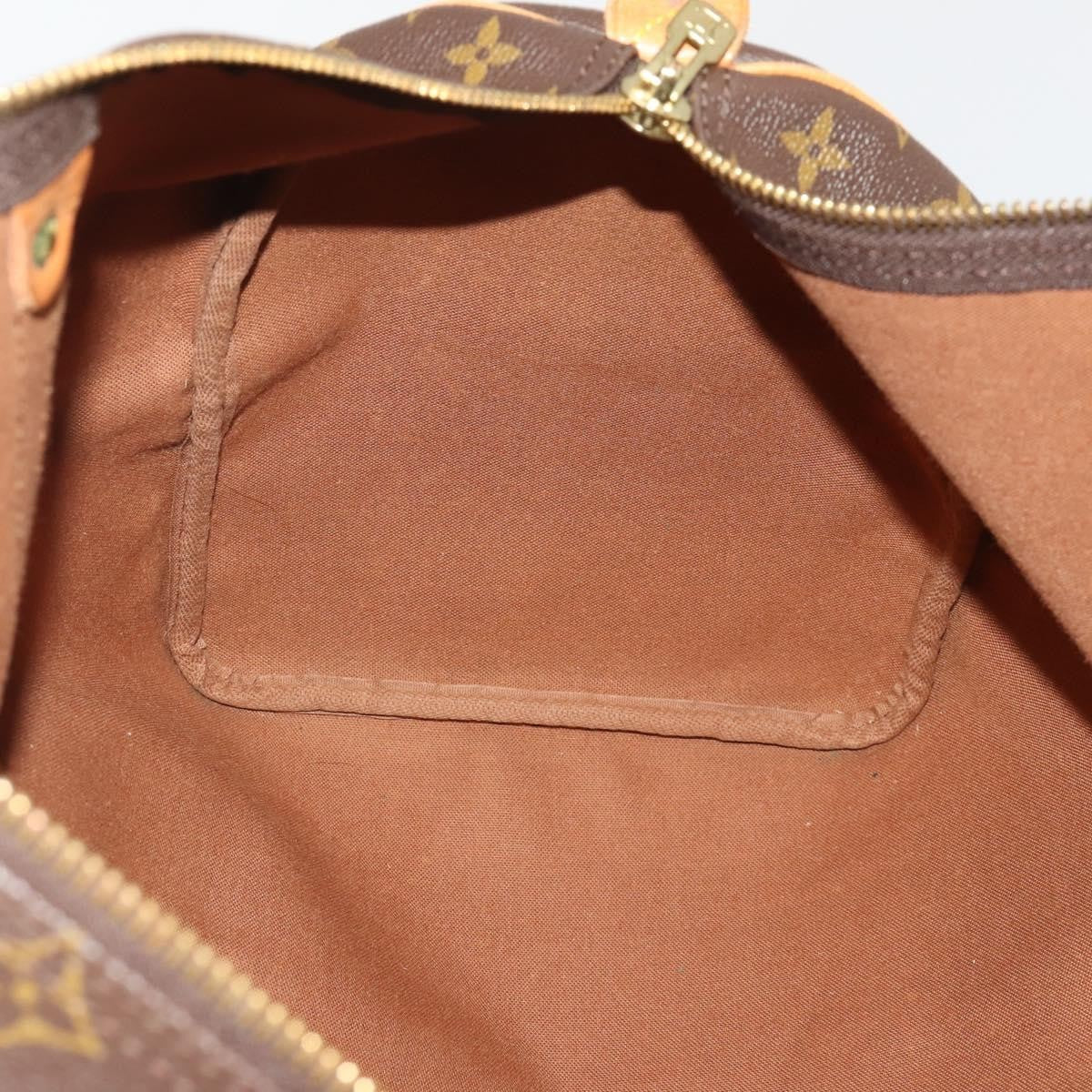 Louis Vuitton Keepall Bag Monogram Canvas Brown Canvas Travel Bag Bag (Pre-Owned)