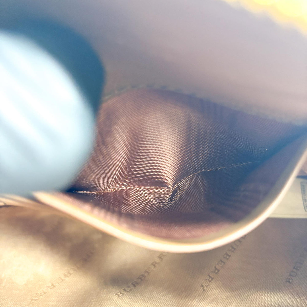 Burberry Peyton Crossbody Clutch Haymarket Coated Canvas Brown Canvas Crossbody Bag Bag (Pre-Owned)