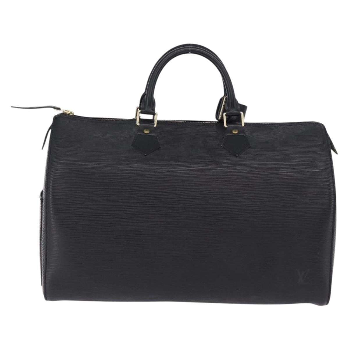 Louis Vuitton Speedy Epi Leather Black Leather Handbag (Pre-Owned)