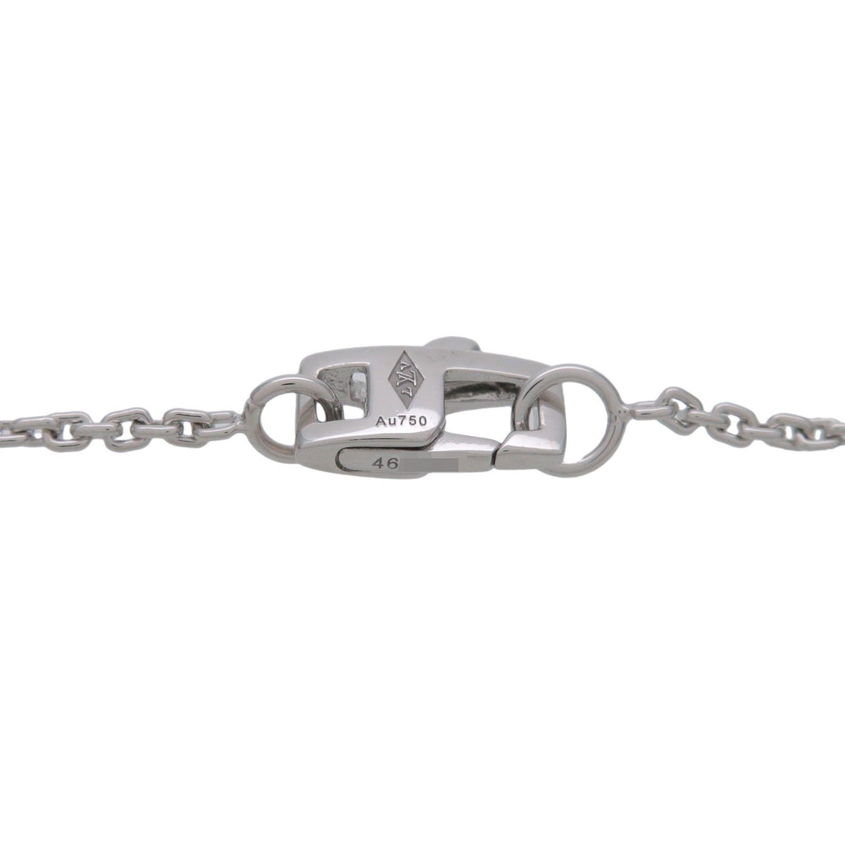 Louis Vuitton Idylle Blossom Lv Pendant 18K White Gold With Diamond Silver White_Gold Necklace Jewelry (Pre-Owned)
