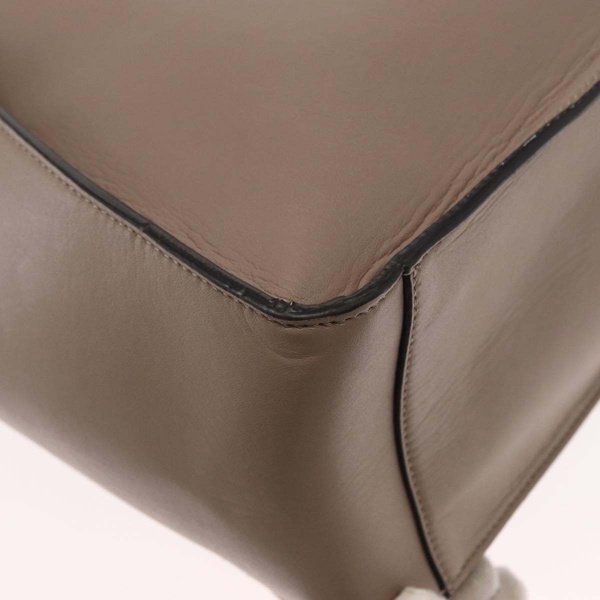 Stella Mccartney Alter Perforated Faux Leather Beige Synthetic Tote Bag Bag (Pre-Owned)
