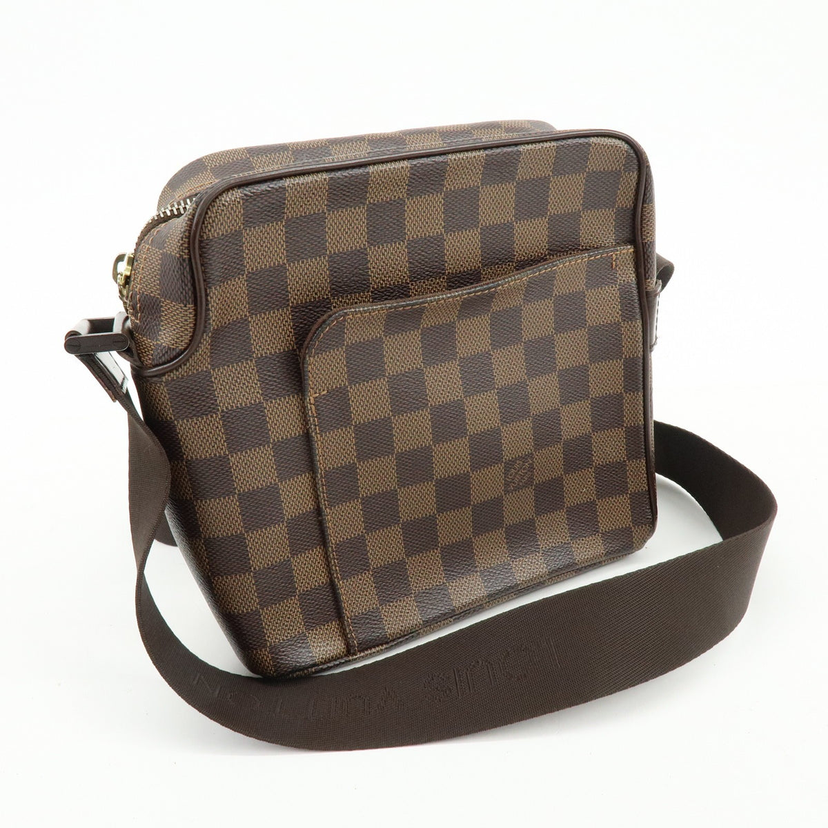 Louis Vuitton Olav Damier Brown Canvas Handbag (Pre-Owned)