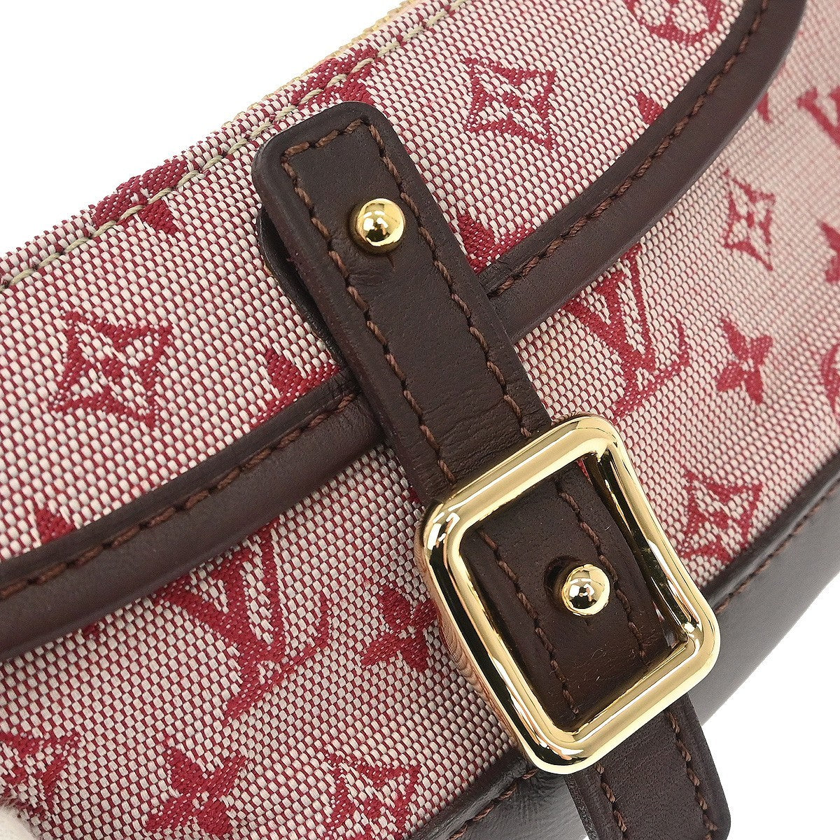 Louis Vuitton Anne Sophie Clutch Mini Lin Red Canvas Clutche & Pouche Bag (Pre-Owned)