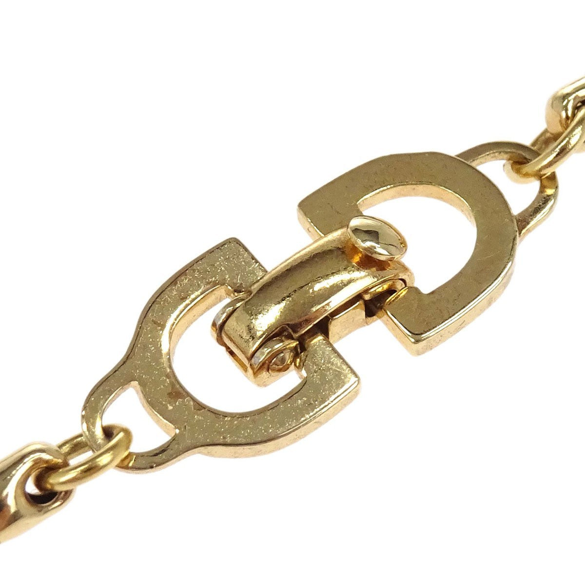 Christian Dior Cd Logo Metal Gold Gold_Plated Bracelet Jewelry (Pre-Owned)