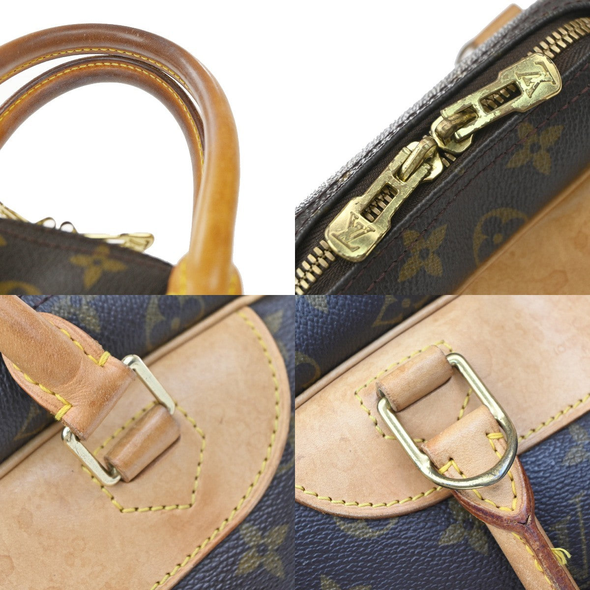 Louis Vuitton Trouville Monogram Canvas Brown Canvas Handbag (Pre-Owned)