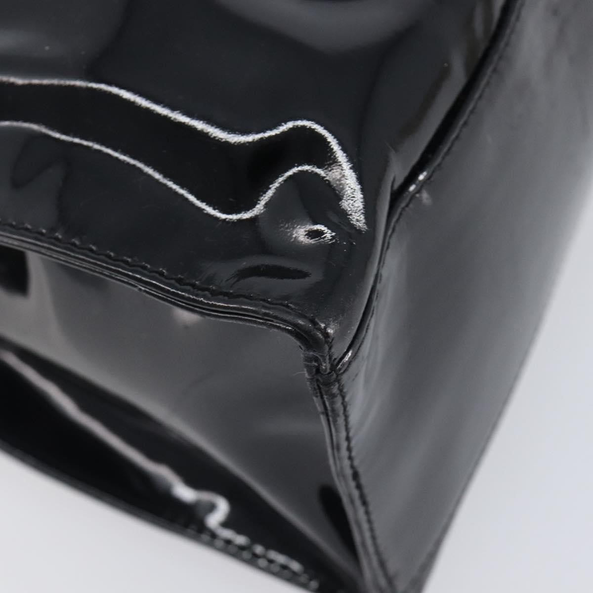Chanel Coco Mark Patent Leather Black Patent_Leather Shoulder Bag Bag (Pre-Owned)
