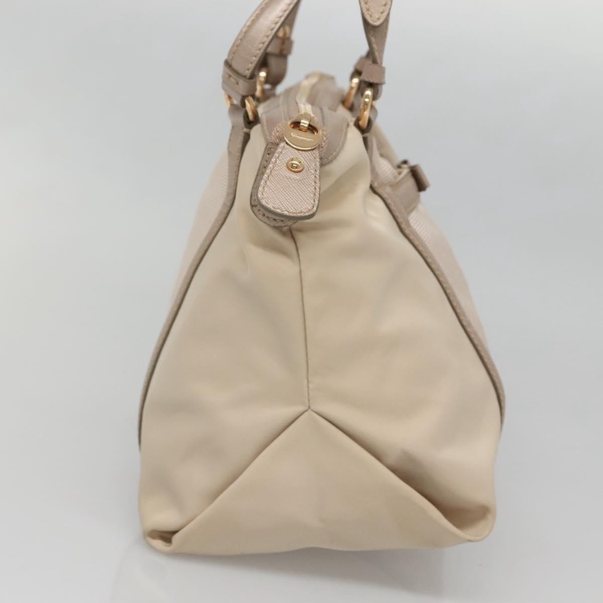 Salvatore Ferragamo Vala Nylon Beige Nylon Handbag (Pre-Owned)