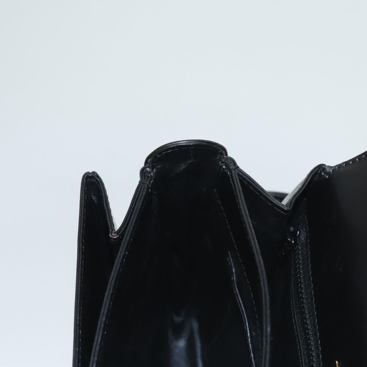 Bally Vintage Leather Black Leather Shoulder Bag Bag (Pre-Owned)