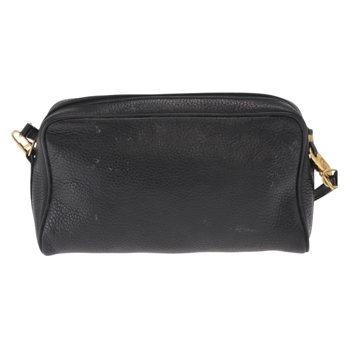 Gucci Vintage Leather Black Leather Shoulder Bag Bag (Pre-Owned)
