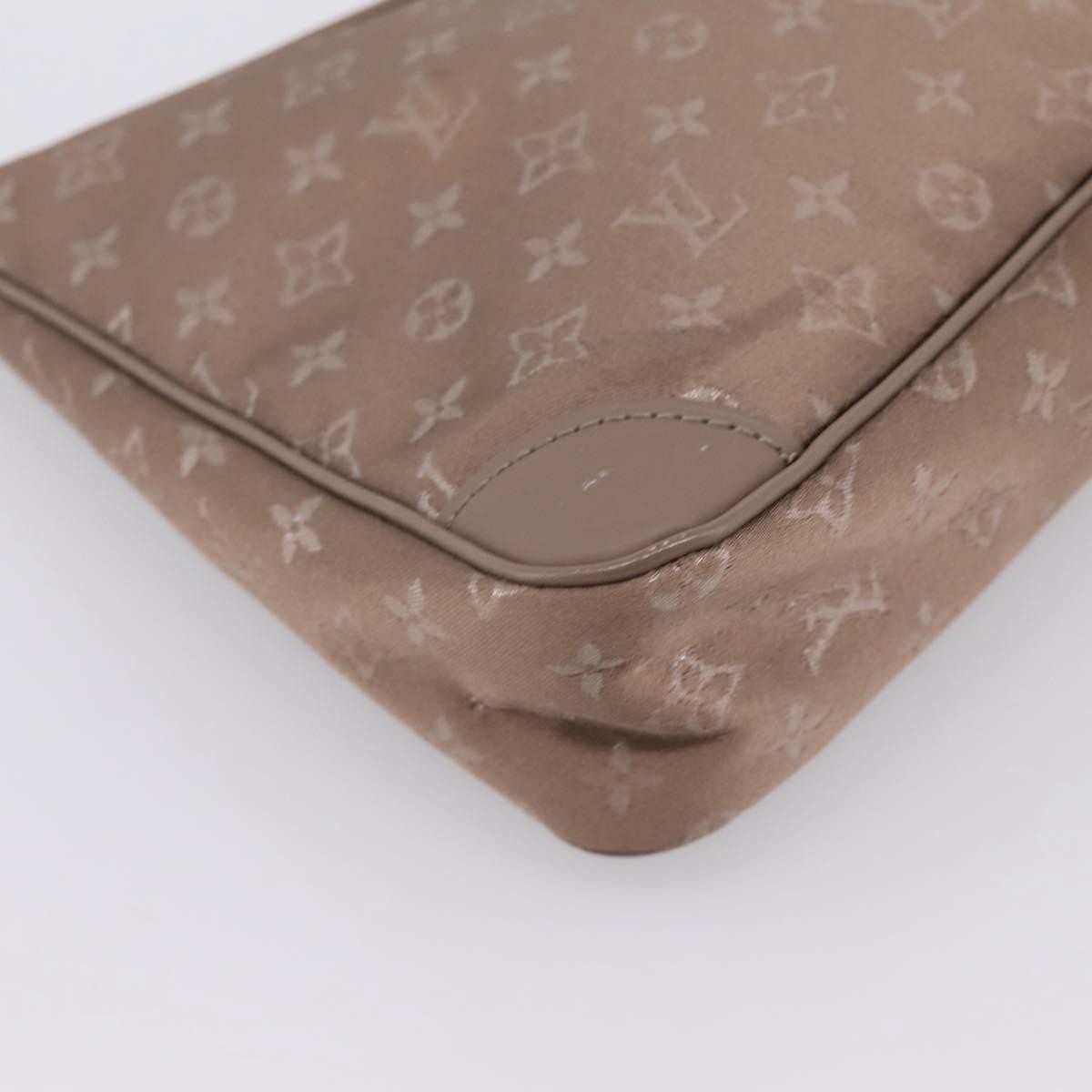 Louis Vuitton Boulogne Monogram Satin Beige Canvas Handbag (Pre-Owned)