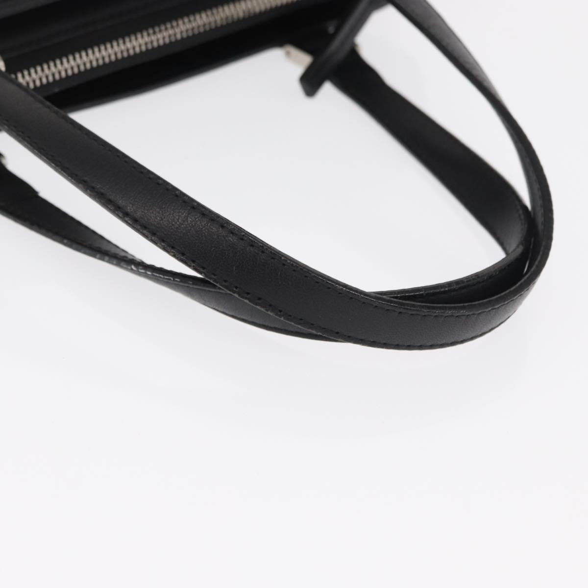 Burberry Vintage Leather Black Leather Handbag (Pre-Owned)