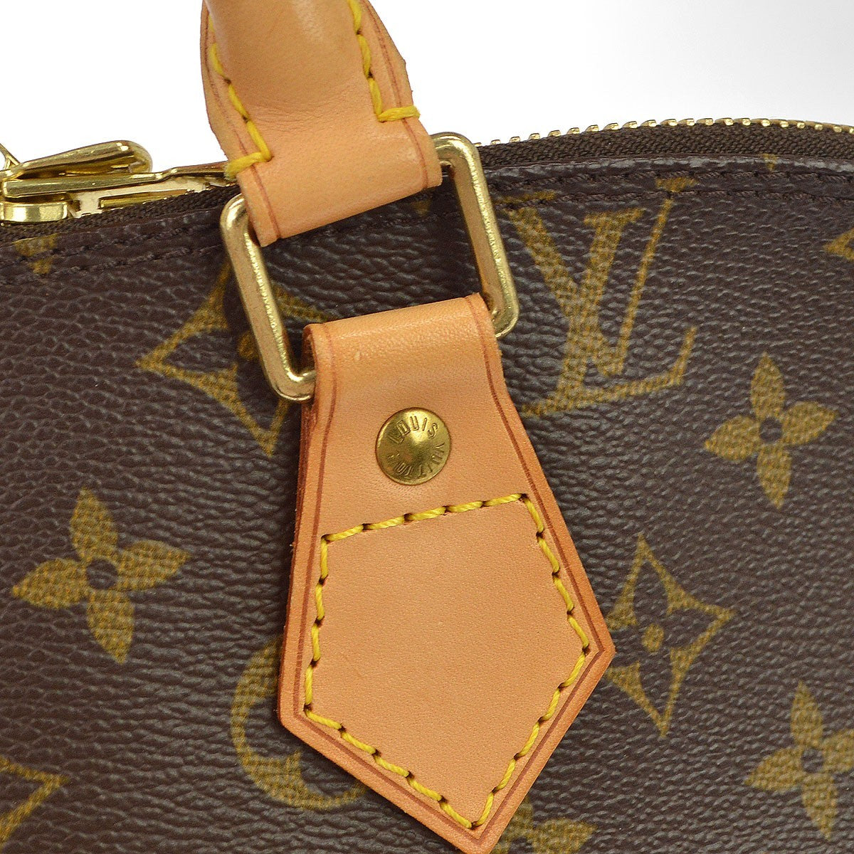 Louis Vuitton Alma Monogram Canvas Brown Canvas Handbag (Pre-Owned)