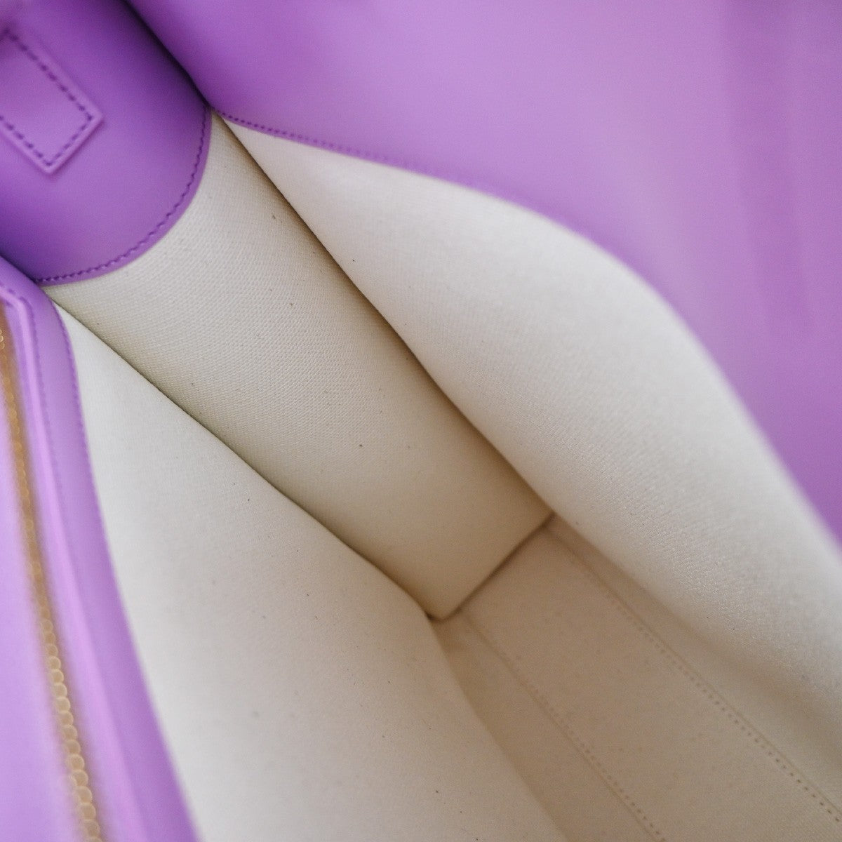 Celine Vertical Cabas Tote Canvas With Leather Purple Canvas Tote Bag Bag (Pre-Owned)