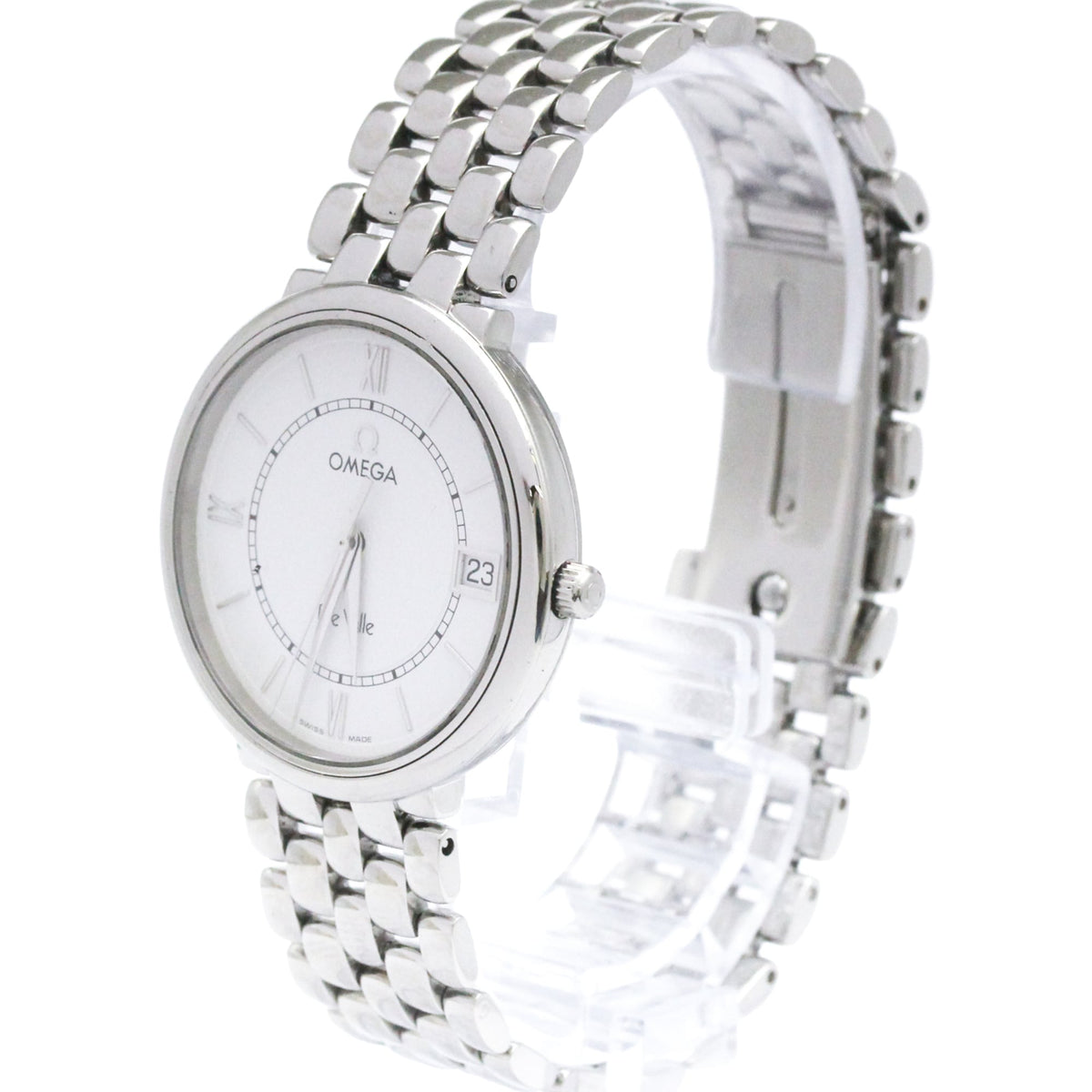 Omega De Ville Prestige Quartz Stainless Steel Watch (Pre-Owned)