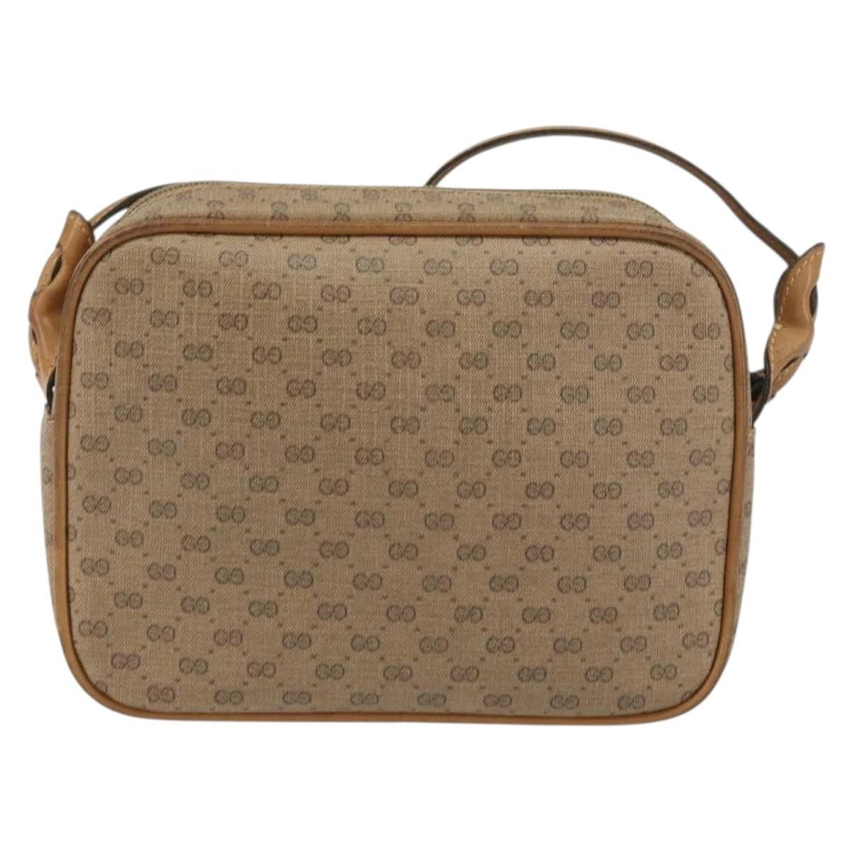 Gucci Micro Gg Supreme Gg Canvas Beige Pvc Shoulder Bag Bag (Pre-Owned)