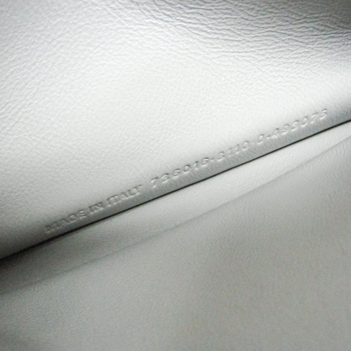 Balenciaga Crush Chain Flap Leather Silver Leather Handbag (Pre-Owned)