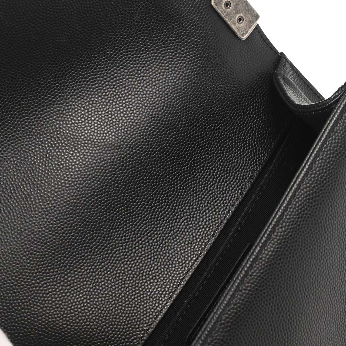 Chanel So Black Boy Flap Quilted Caviar Black Calfskin Handbag (Pre-Owned)