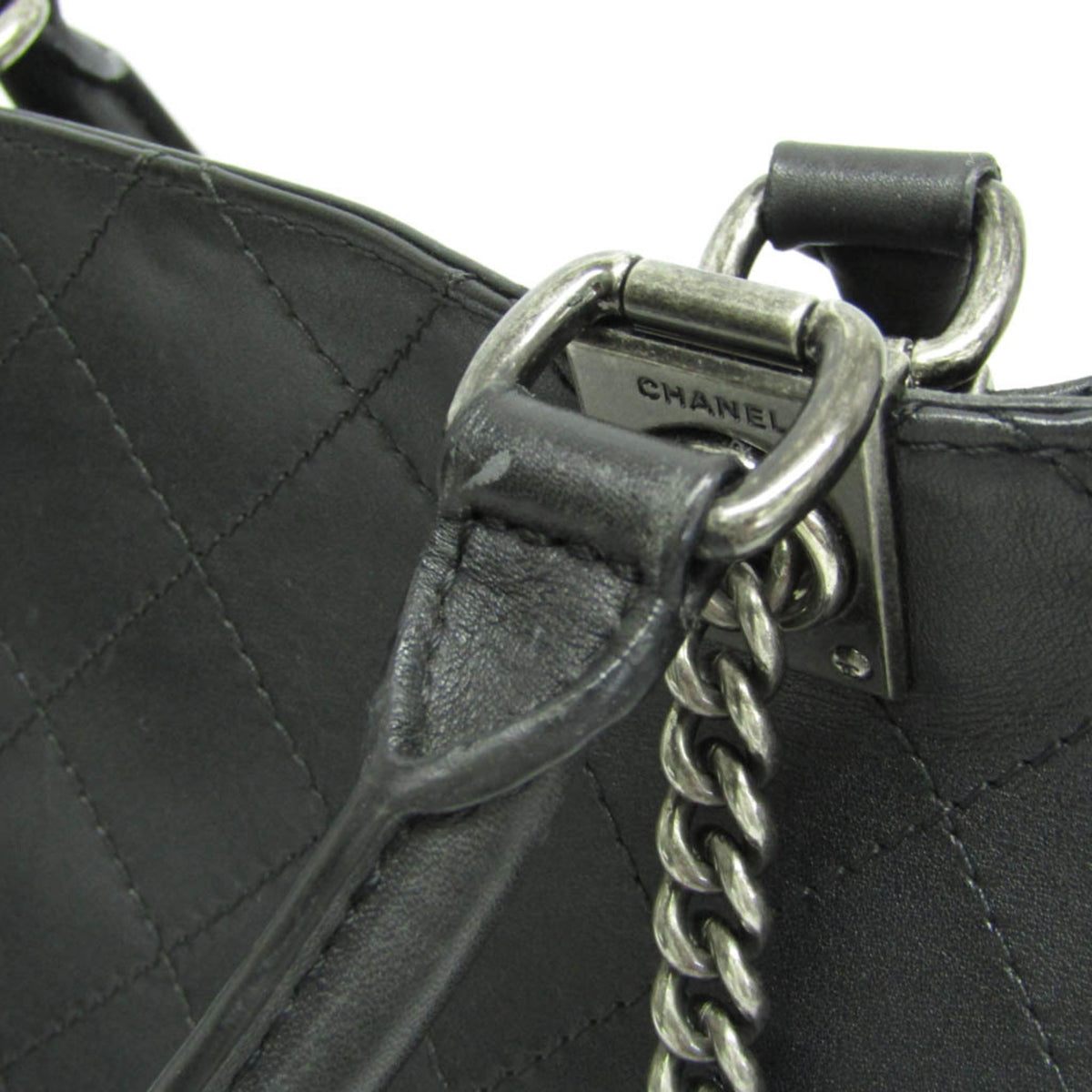 Chanel Urban Luxury Quilted Calfskin Black Leather Backpack Bag (Pre-Owned)