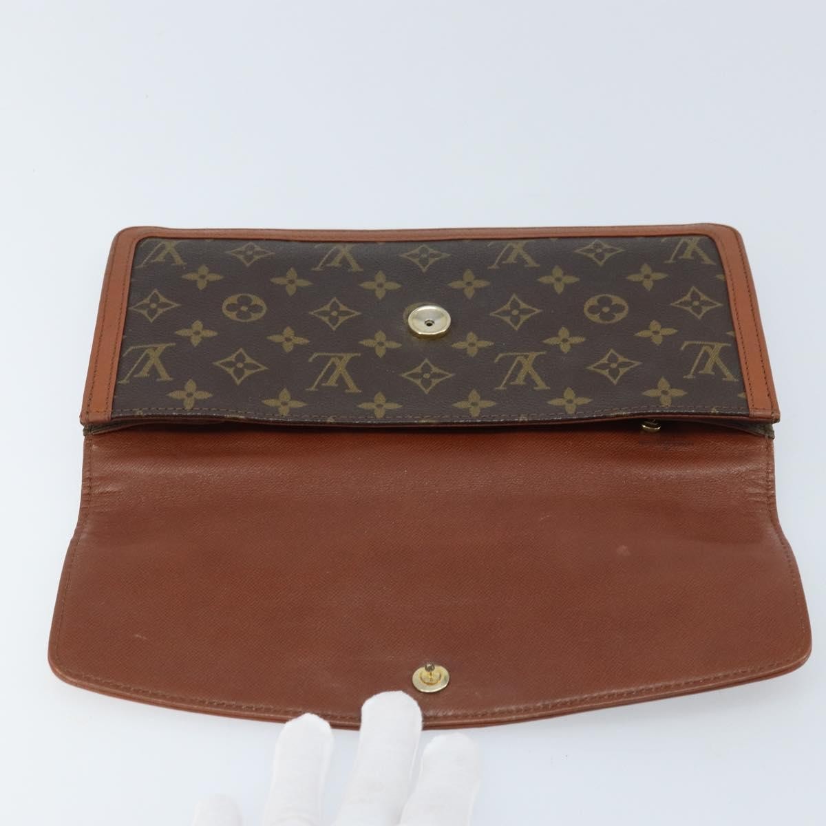 Louis Vuitton Dame Pochette Monogram Canvas Brown Canvas Clutche & Pouche Bag (Pre-Owned)