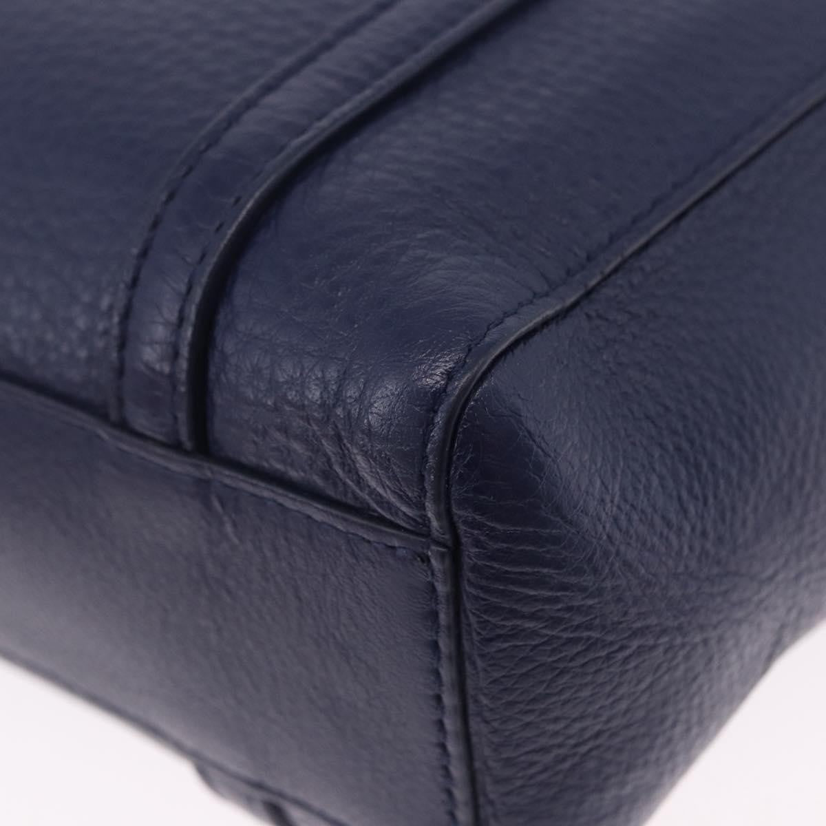 Balenciaga Everyday Tote Leather Navy Leather Tote Bag Bag (Pre-Owned)