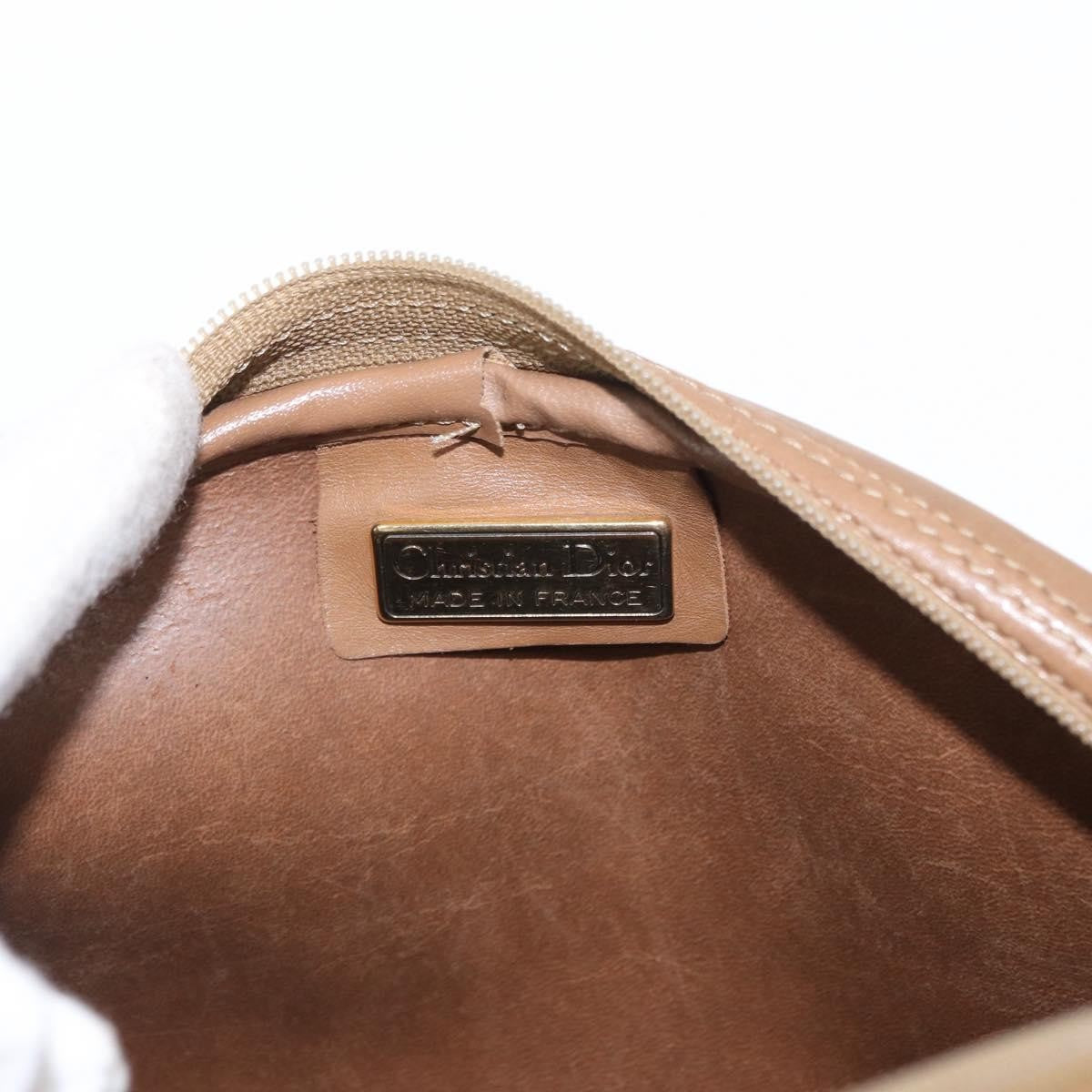 Christian Dior Vintage Honeycomb Canvas And Leather Black Canvas Shoulder Bag Bag (Pre-Owned)