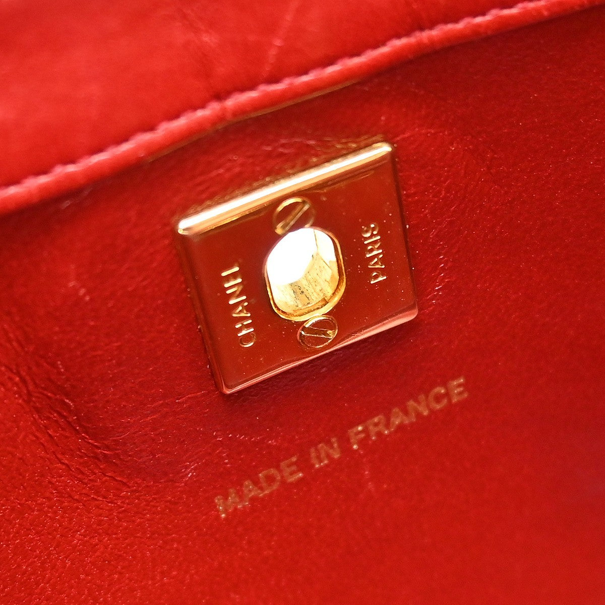 Chanel 31 Shopping Quilted Lambskin Red Leather Shoulder Bag Bag (Pre-Owned)