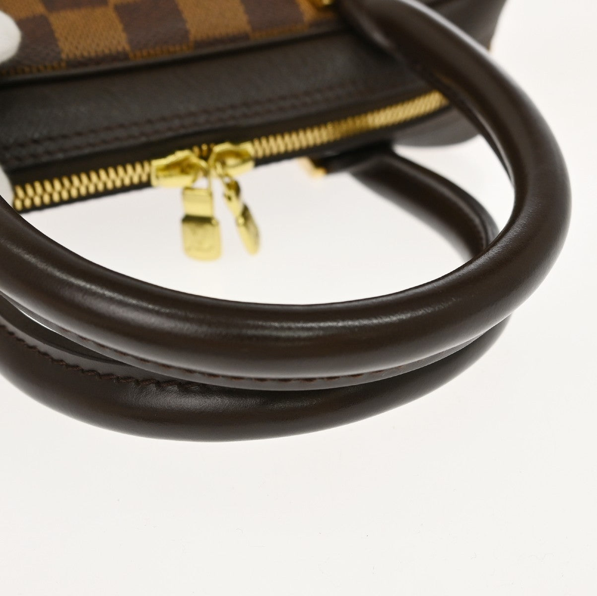 Louis Vuitton Brera Damier Ebene Brown Canvas Handbag (Pre-Owned)