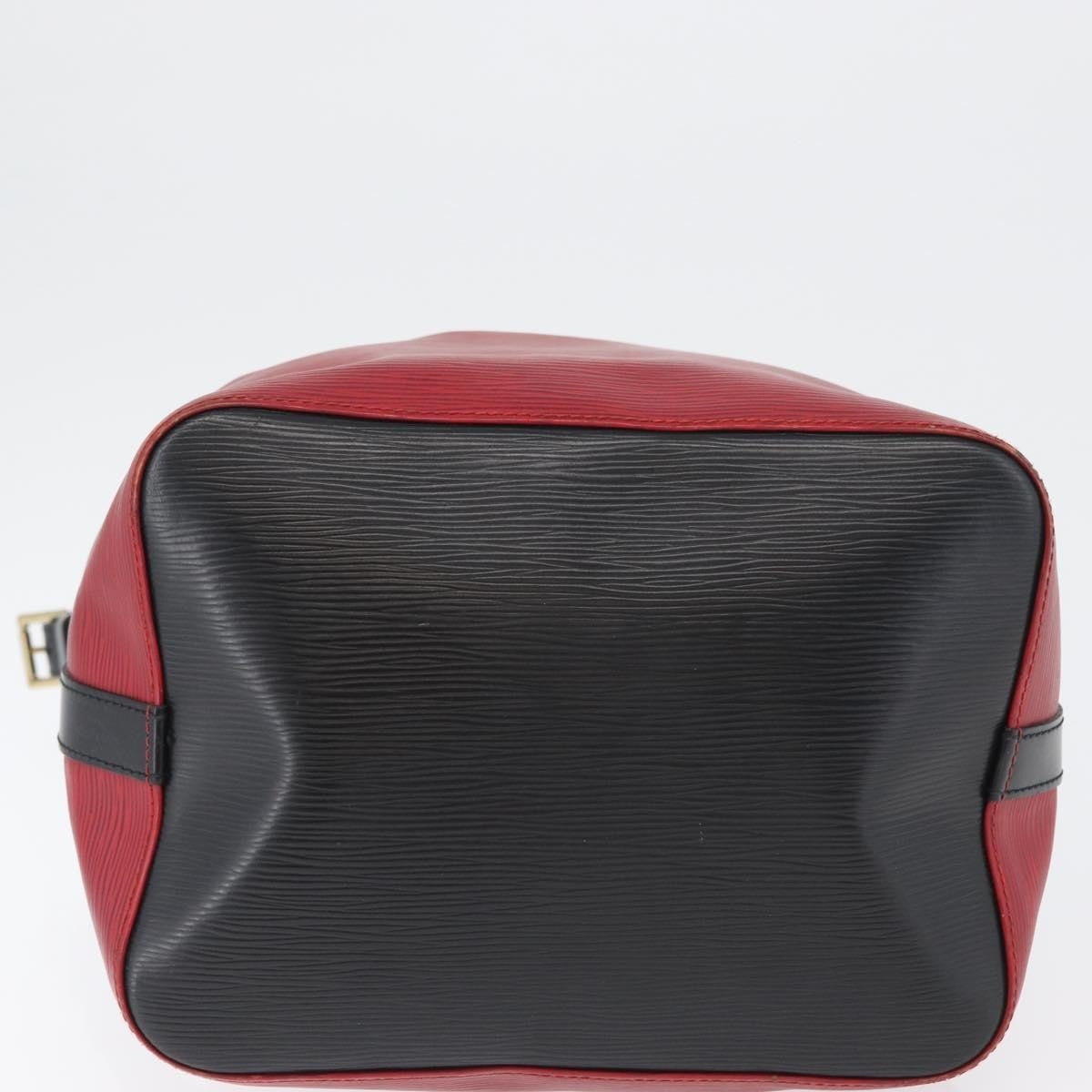Louis Vuitton Petit Noe Monogram Canvas Red Leather Shoulder Bag Bag (Pre-Owned)