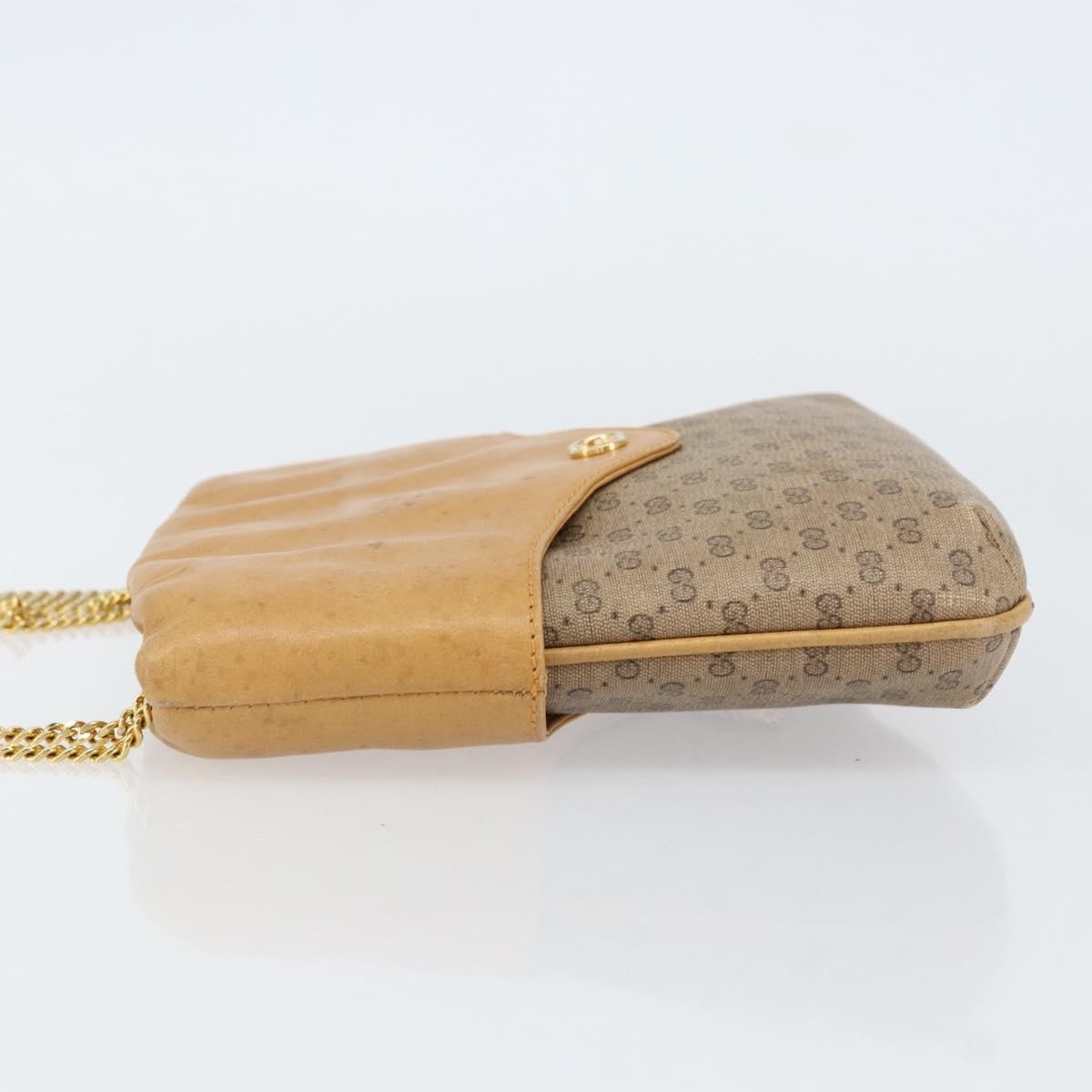 Gucci Micro Gg Supreme Gg Canvas Beige Pvc Shoulder Bag Bag (Pre-Owned)