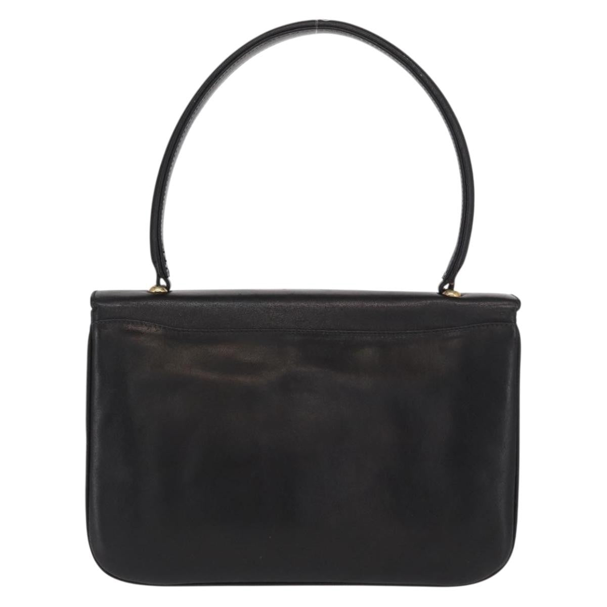Celine Handbag Leather Black Leather Handbag (Pre-Owned)