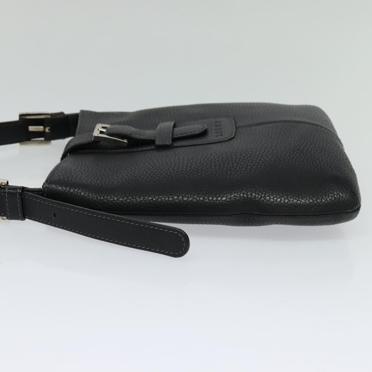 Loewe Vintage Leather Black Leather Shoulder Bag Bag (Pre-Owned)