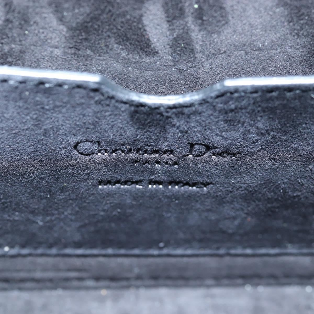 Christian Dior Dioraddict Lockbox Printed Leather Black Leather Shoulder Bag Bag (Pre-Owned)