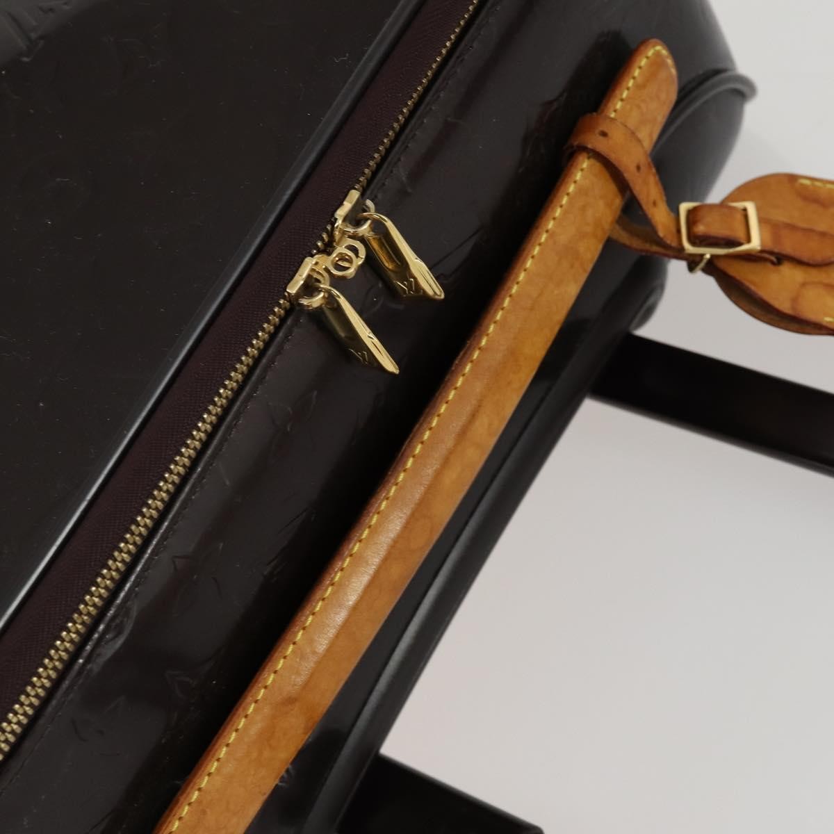 Louis Vuitton Pegase Luggage Monogram Vernis Brown Patent_Leather Travel Bag Bag (Pre-Owned)