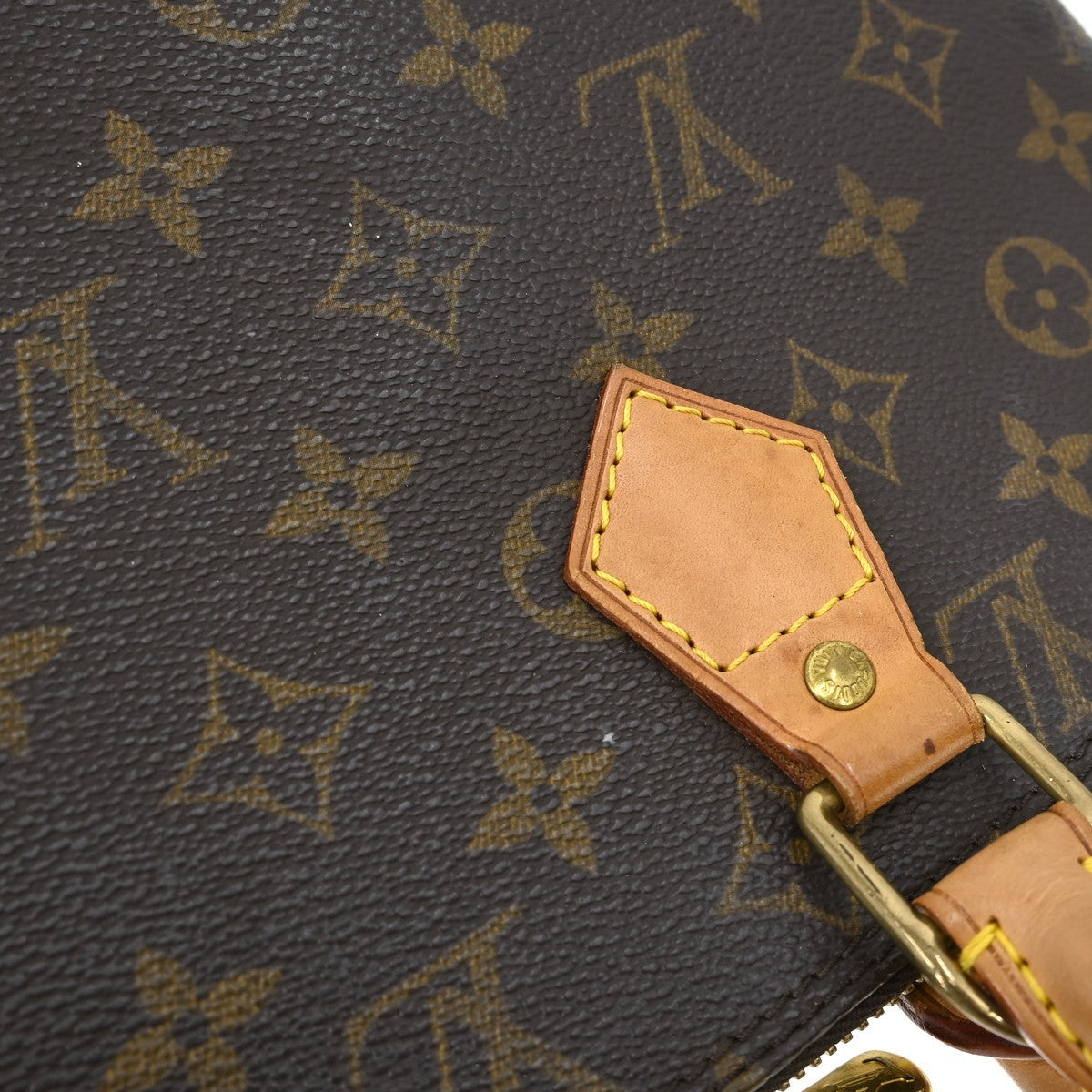 Louis Vuitton Alma Monogram Brown Canvas Handbag (Pre-Owned)