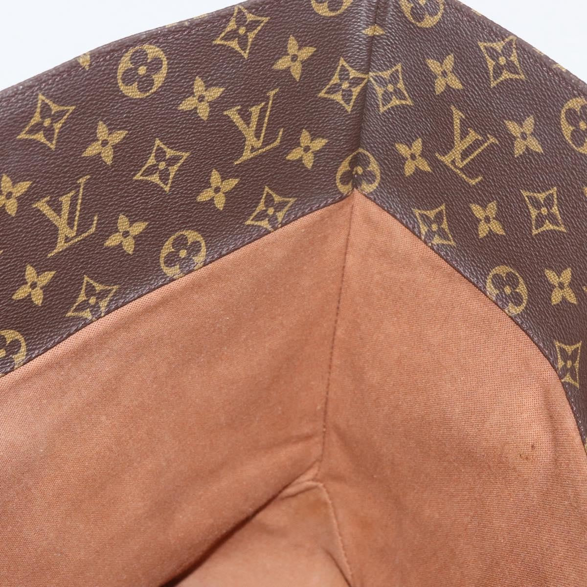 Louis Vuitton Shopping Sac Monogram Canvas Brown Canvas Handbag (Pre-Owned)