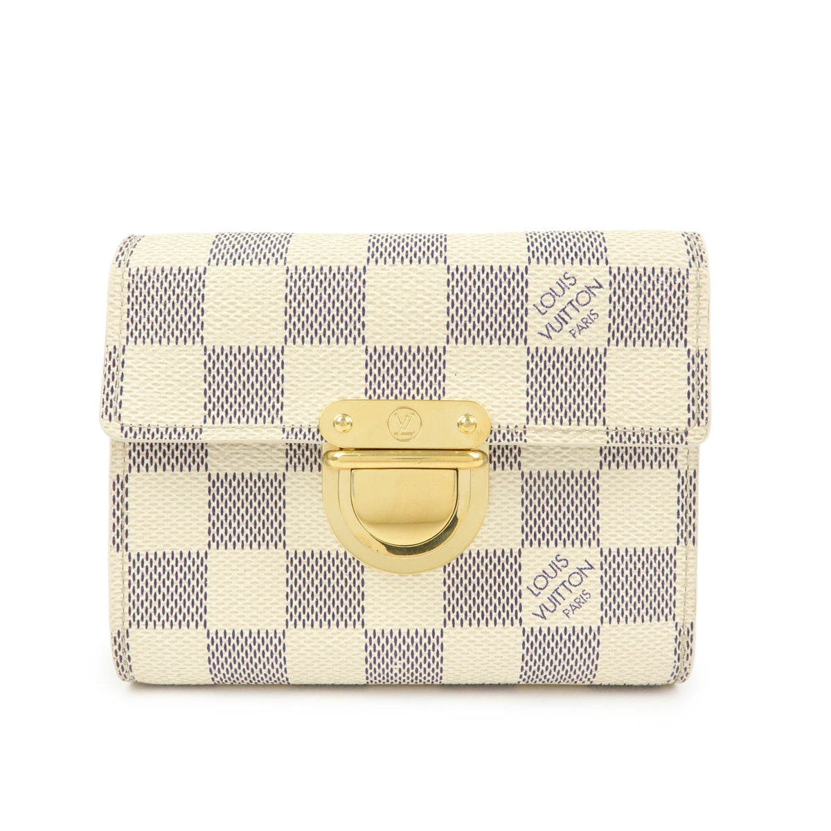 Louis Vuitton Koala Damier Beige Canvas Wallets Accessory (Pre-Owned)