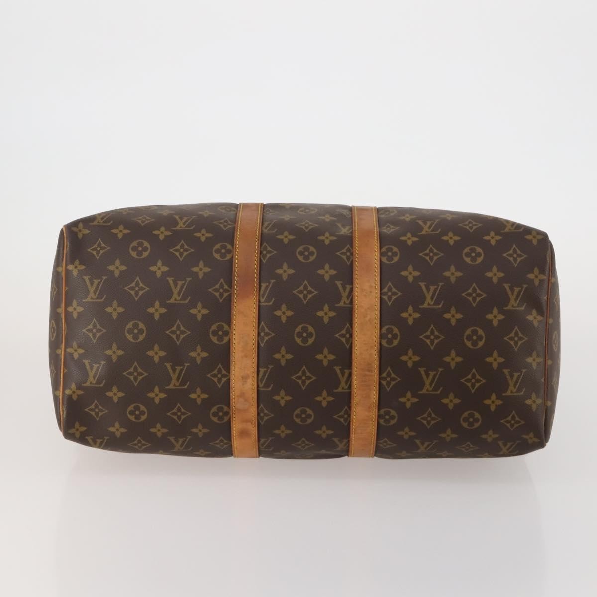 Louis Vuitton Keepall Monogram Canvas Brown Canvas Travel Bag Bag (Pre-Owned)