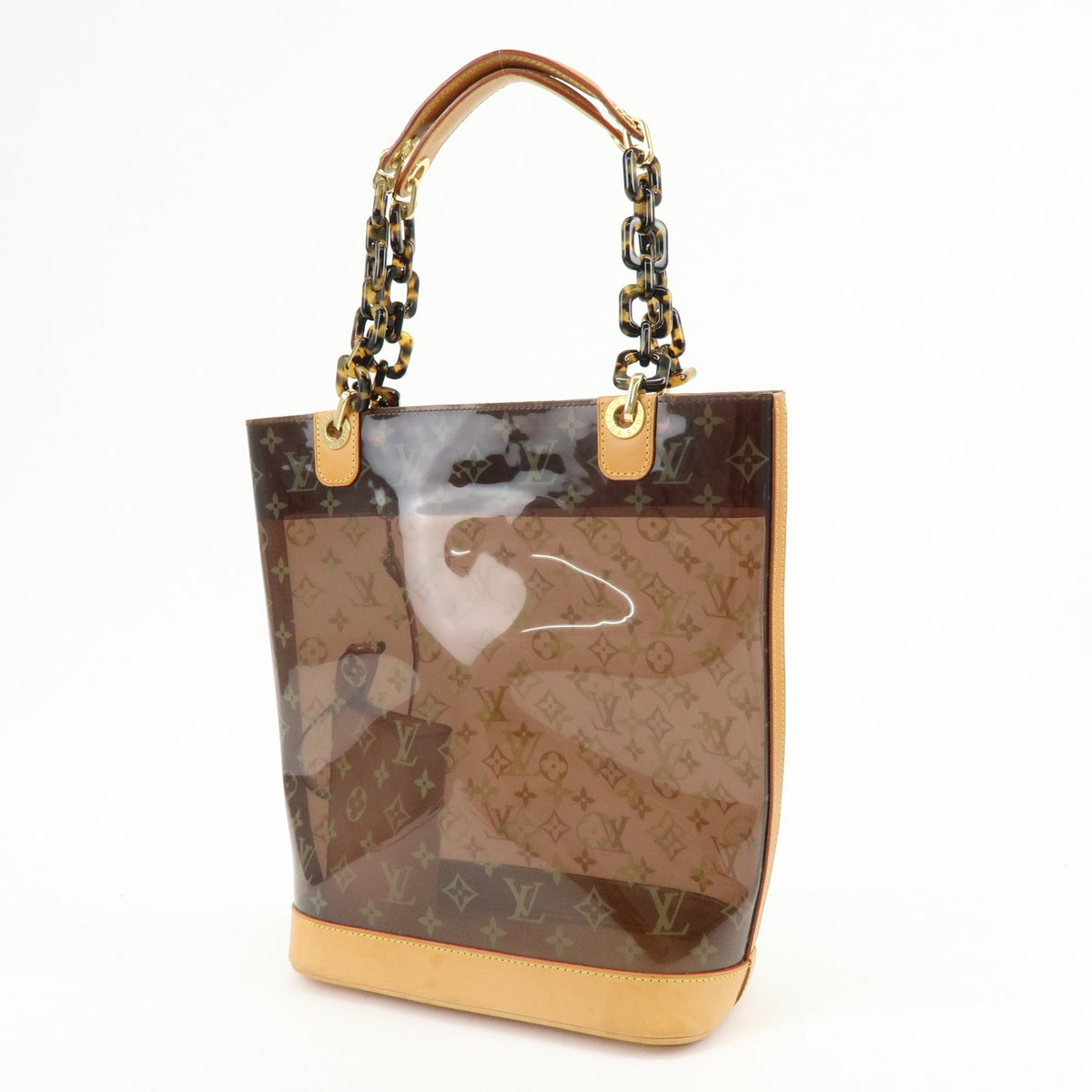 Louis Vuitton Sac Ambre Monogram Vinyl Brown Plastic Handbag (Pre-Owned)