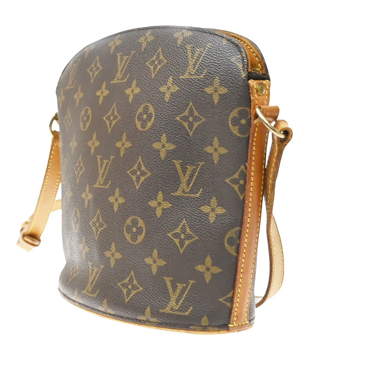 Louis Vuitton Drouot Monogram Brown Canvas Shoulder Bag Bag (Pre-Owned)