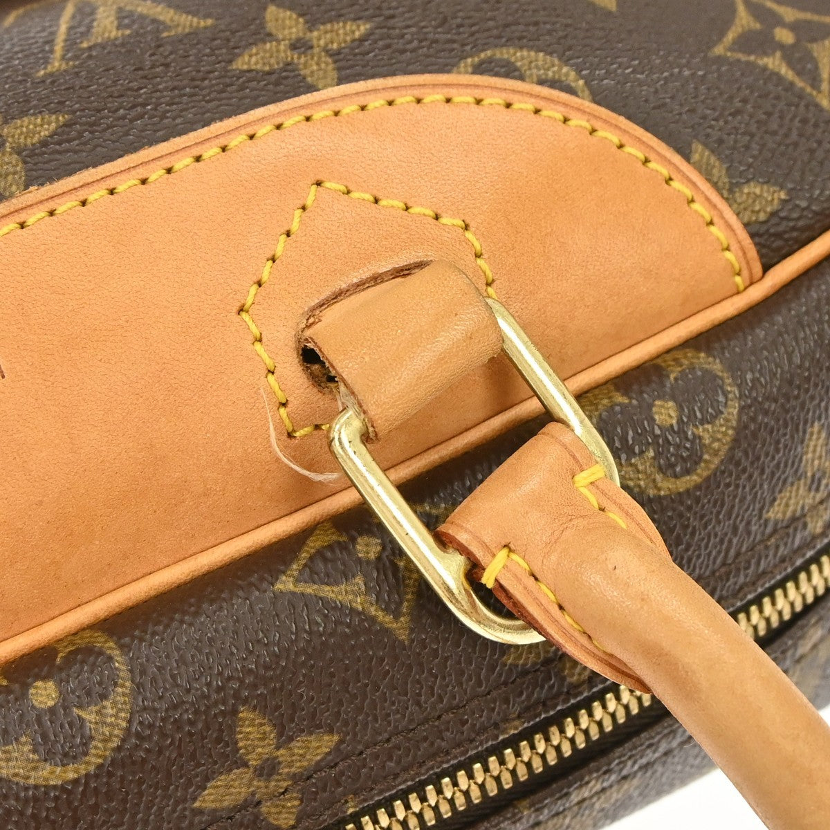 Louis Vuitton Deauville Monogram Canvas Brown Canvas Handbag (Pre-Owned)