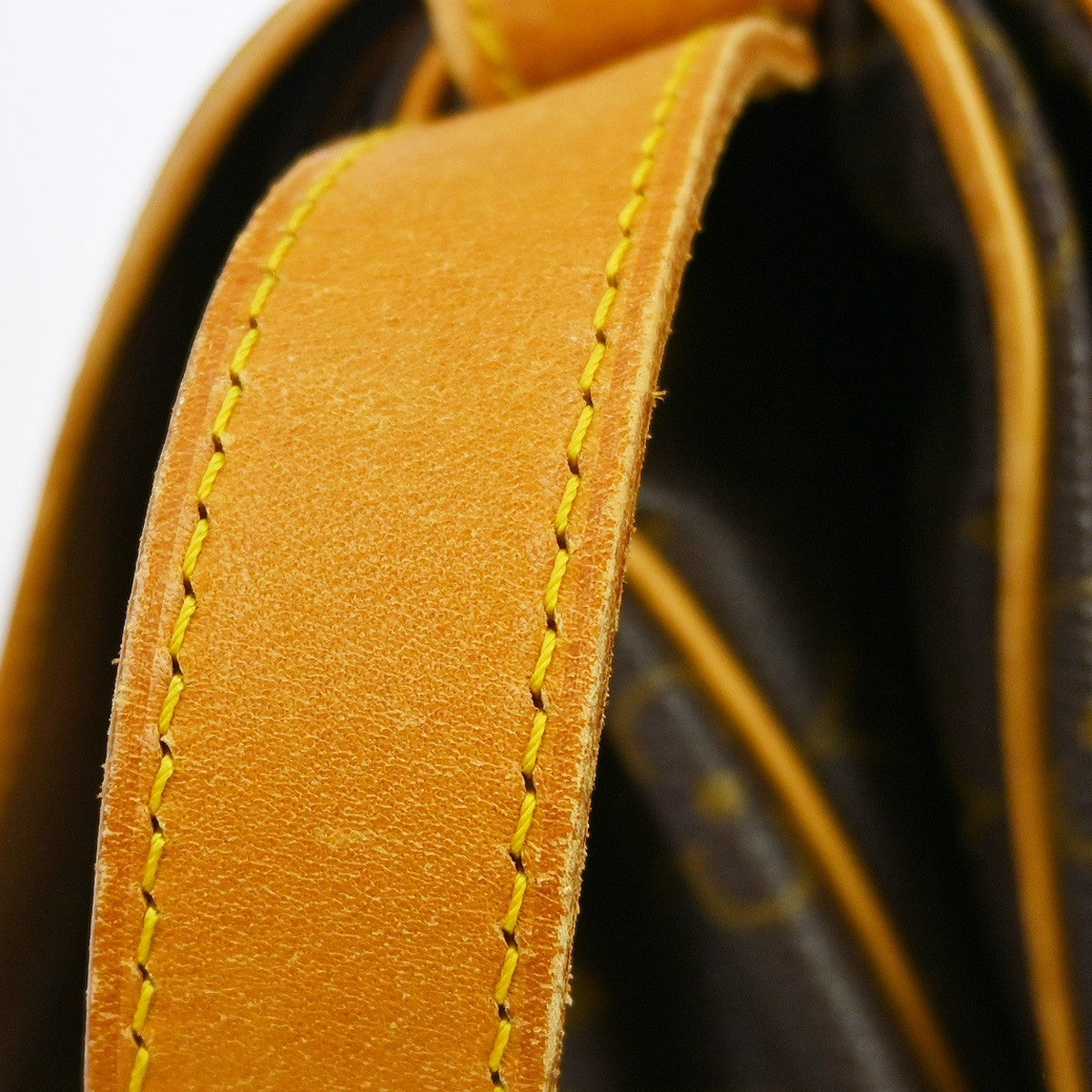Louis Vuitton Saumur Monogram Canvas Brown Canvas Shoulder Bag Bag (Pre-Owned)