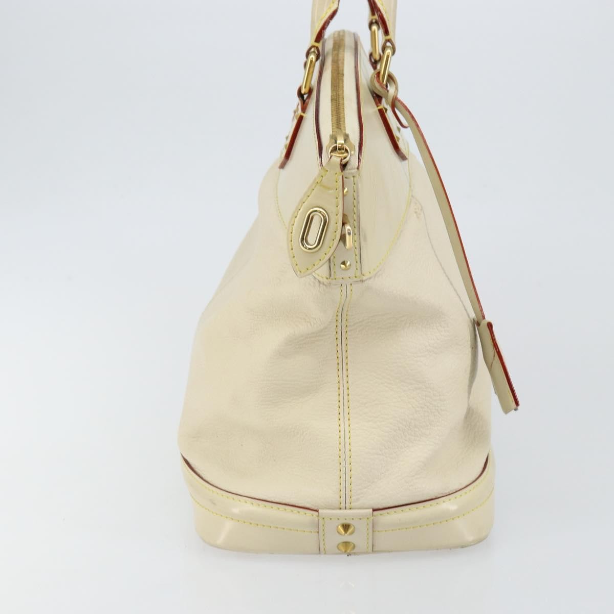 Louis Vuitton Suhali Lockit Leather White Leather Handbag (Pre-Owned)