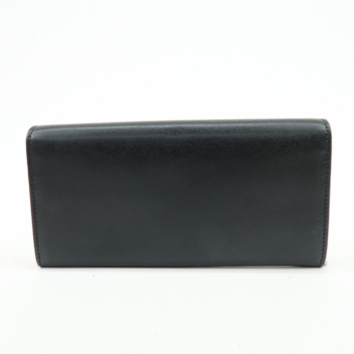 Fendi Continental Wallet On Chain Studded Leather Black Leather Crossbody Bag Bag (Pre-Owned)
